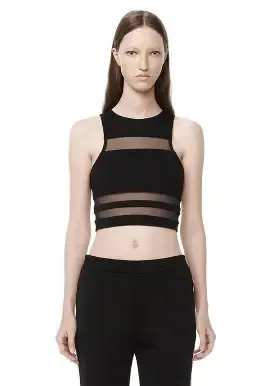 Alexander Wang Crop Top Negro