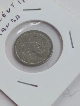 Moneta 25 centesimi argento Olanda 1914