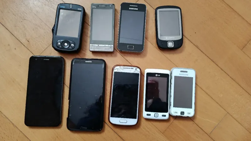 Lote móviles antiguos, para colección o piezas. afbeelding 8