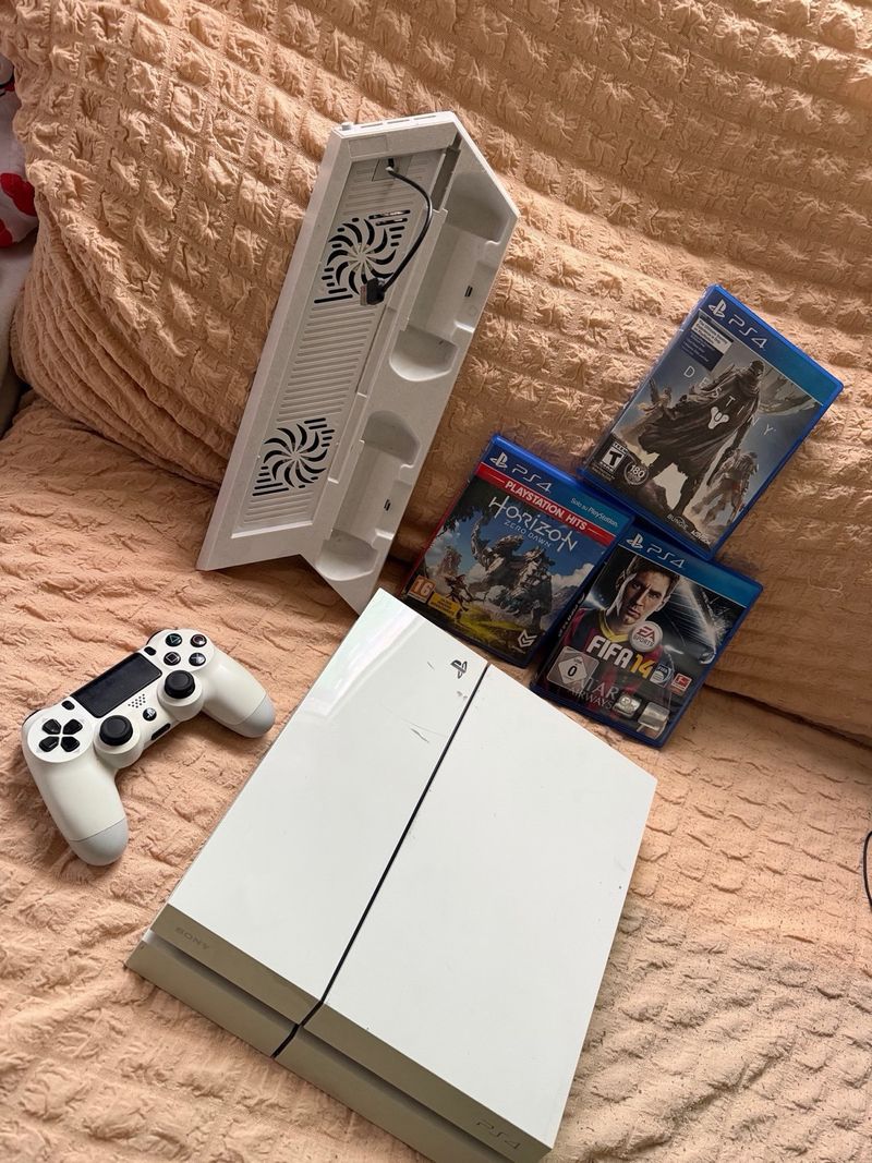Consola Playstation 4 Blanca + Juegos afbeelding 2