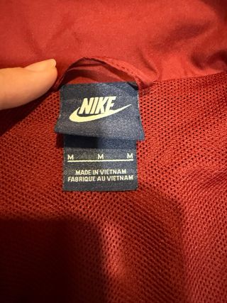 Cortavientos Nike Rojo y Negro