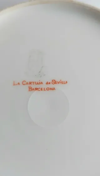 Plato La Cartuja de Sevilla Heraldo Dorado