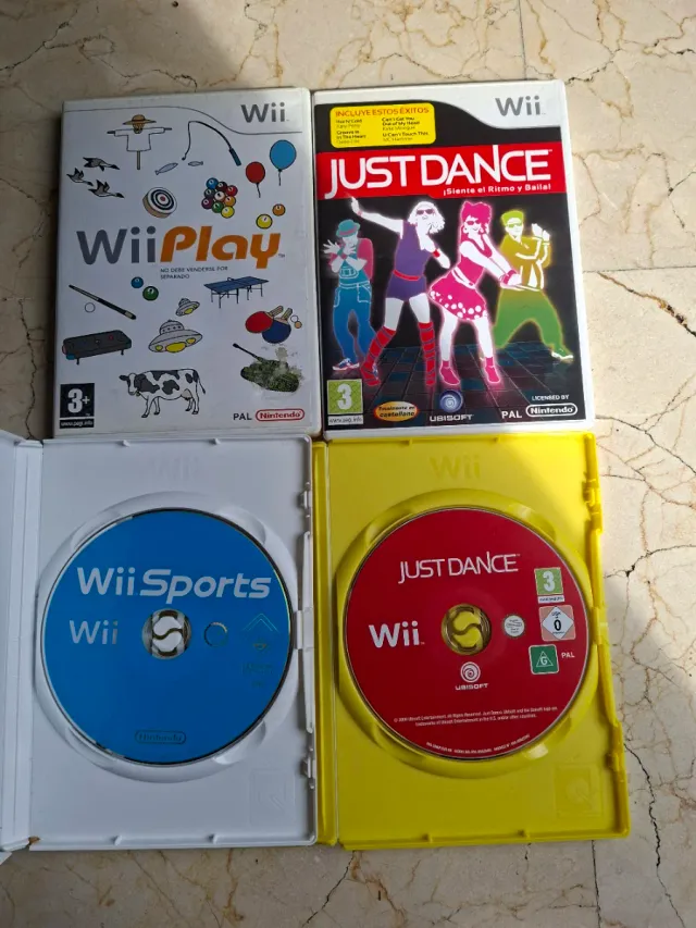 Wii Play y Just Dance Wii