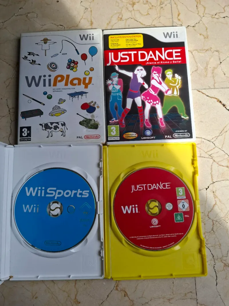 Wii Play y Just Dance Wii