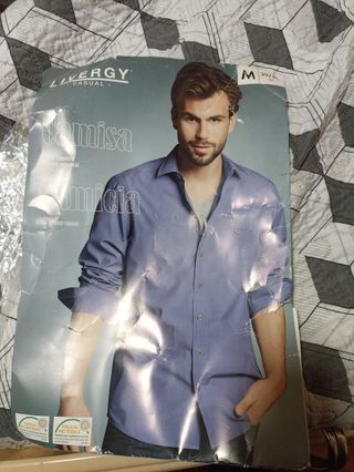 Camisa LIVERGY azul Talla M nueva y elegante