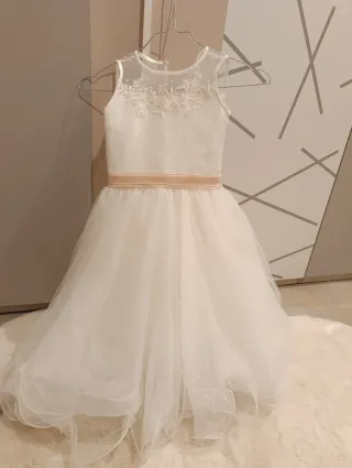 Abito da cerimonia bambina bianco 5 anni