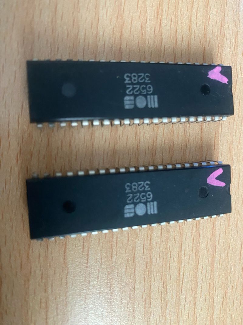 2x MOS 6522 VIA para Commodore VIC 20