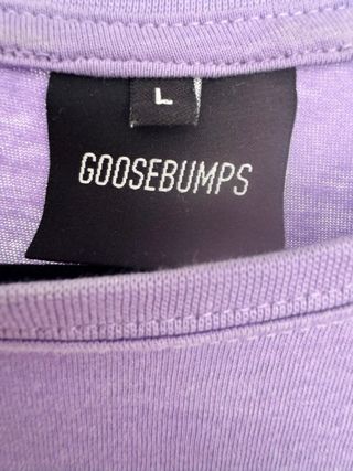 Camiseta Morada Goosebumps Talla L