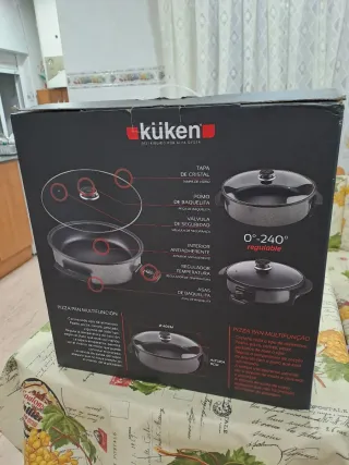 Küken Pizza Pan Eléctrica Multifunción 1500W