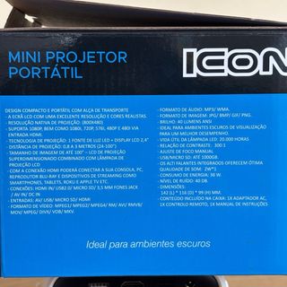 Mini proyector portátil Icon (Regalo cable HDMI)