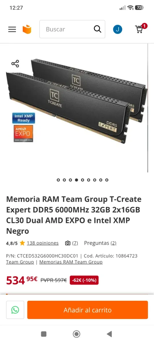 Pc montado a  piezas hace unos 4 meses .. afbeelding 2
