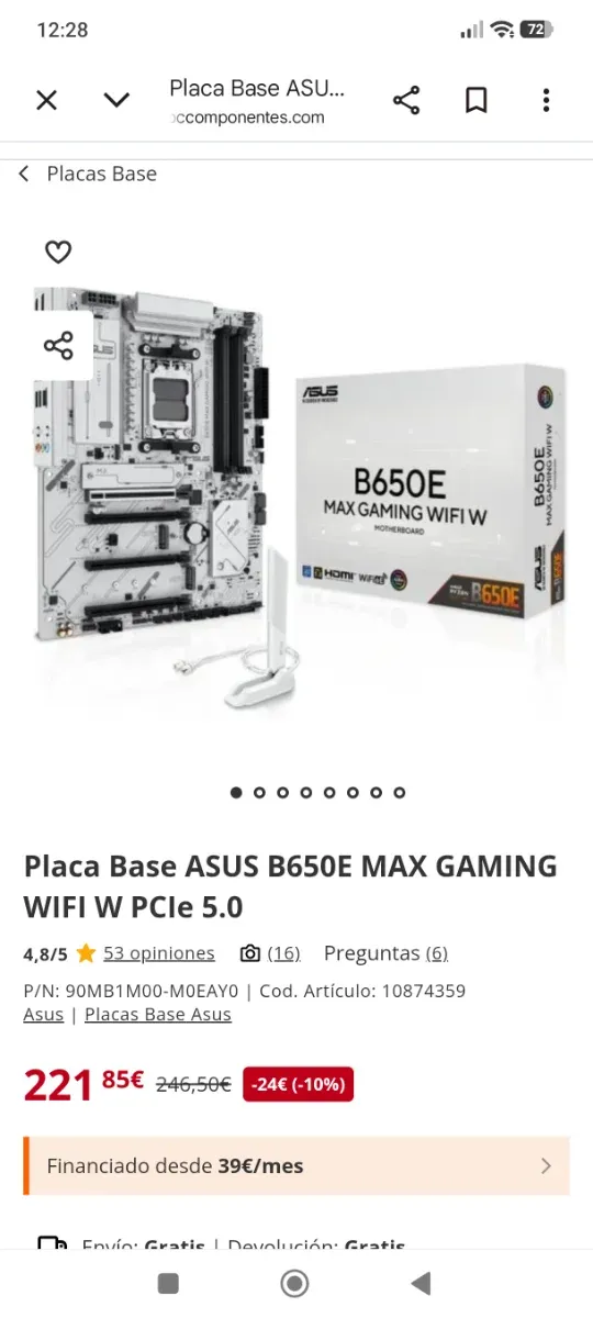 Pc montado a  piezas hace unos 4 meses .. afbeelding 3