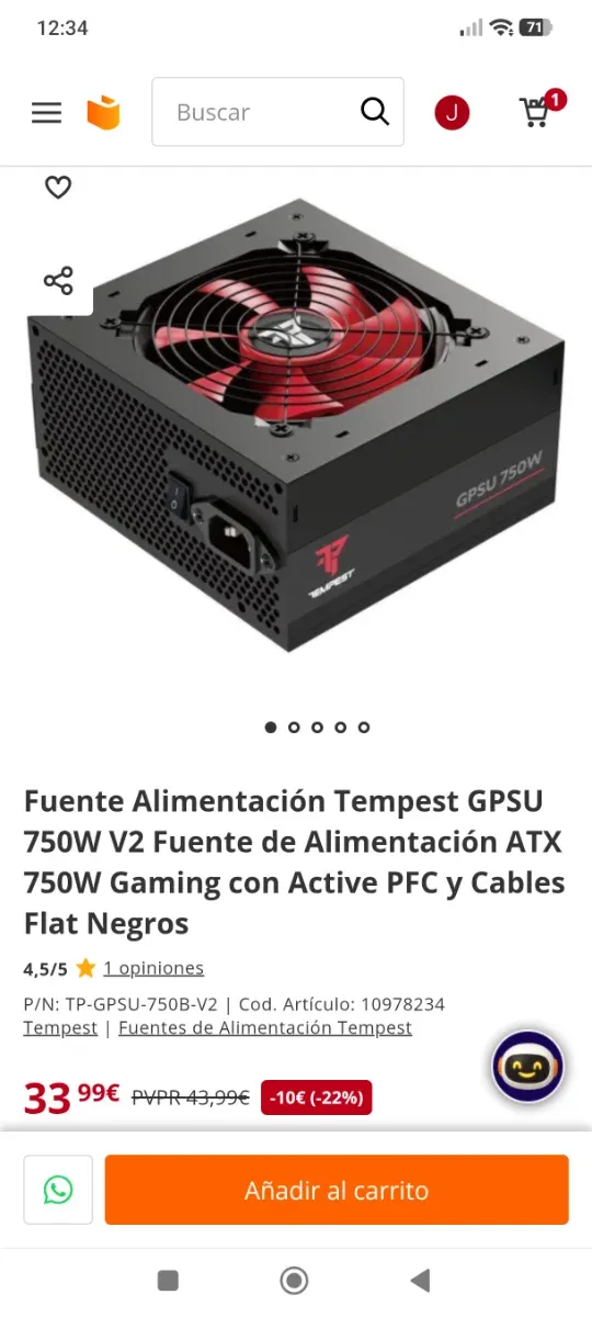 Pc montado a  piezas hace unos 4 meses .. afbeelding 7