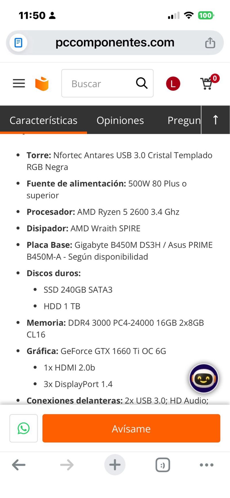 SETUP PC GAMING RTX 3060 / RYZEN 7 / 32GB + MONITO afbeelding 6