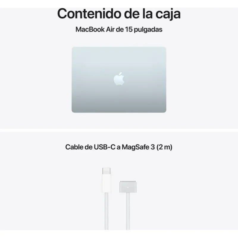MacBook Air 15 M5 16GB 512GB 10-C GPU Azul Cielo afbeelding 4