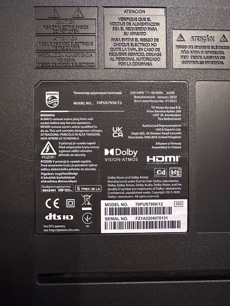 Cable flex TV Philips 70PUS7956/12 afbeelding 2