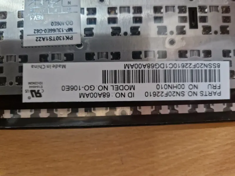 Teclado Lenovo Thinkpad Negro en Español. afbeelding 2