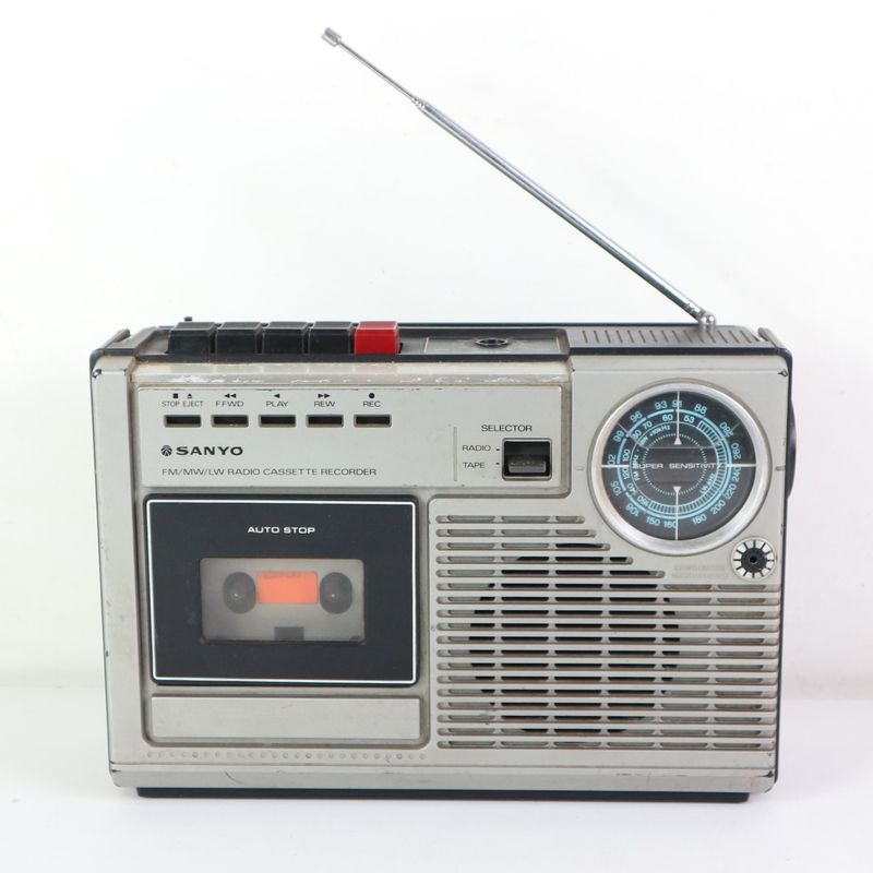 Sanyo Boombox Radio Cassette de los años 70