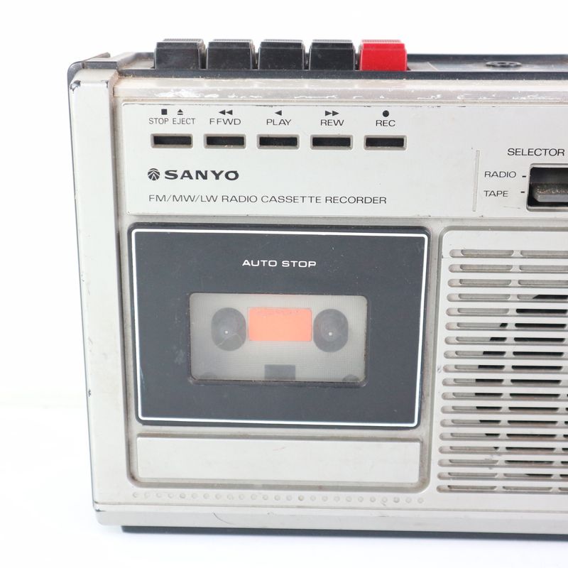Sanyo Boombox Radio Cassette de los años 70 afbeelding 4