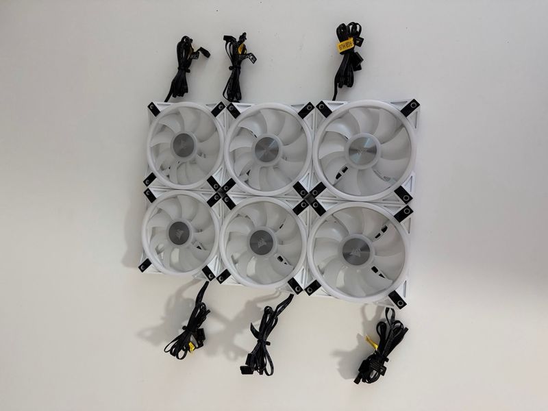 Pack 6x Corsair QL120 + Controlador RGB afbeelding 4