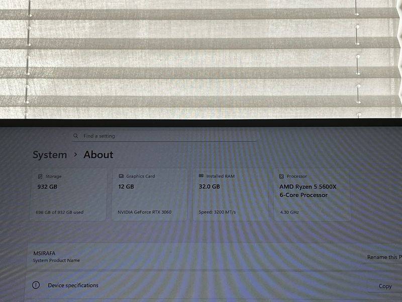 PC Gaming Ryzen 5 5600X 32GB RAM 1TB SSD afbeelding 3