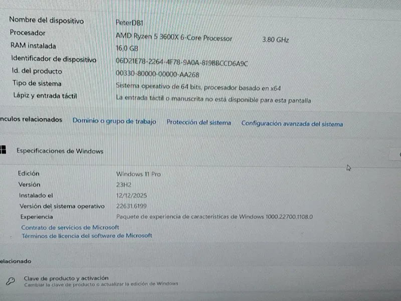 Ordenador Gaming Ryzen 5 3600x Negro afbeelding 9