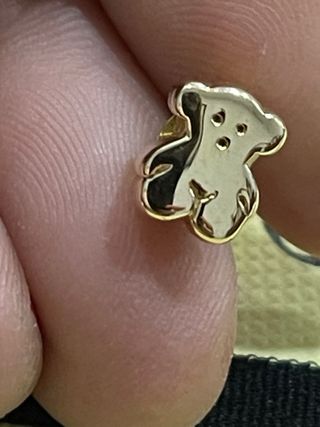 Pendiente Tous Oso oro 18 kl .