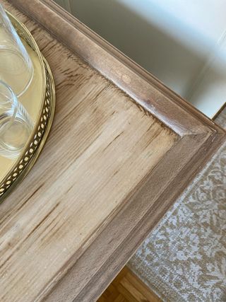 Mueble auxiliar restaurado madera y metal