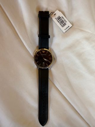 Reloj Emporio Armani Negro/Plata Nuevo