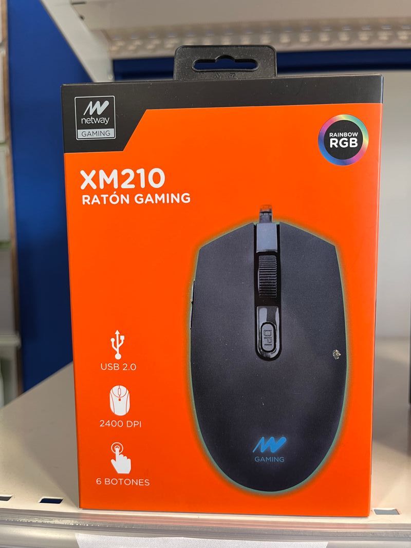 Ratón Gaming Netway XM210 RGB Rainbow