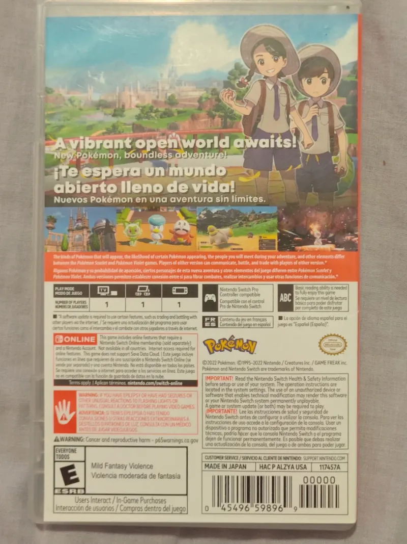 Juego Nintendo Switch Pokémon Violet RPG afbeelding 2