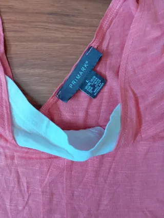 Camiseta tirantes bicolor mujer