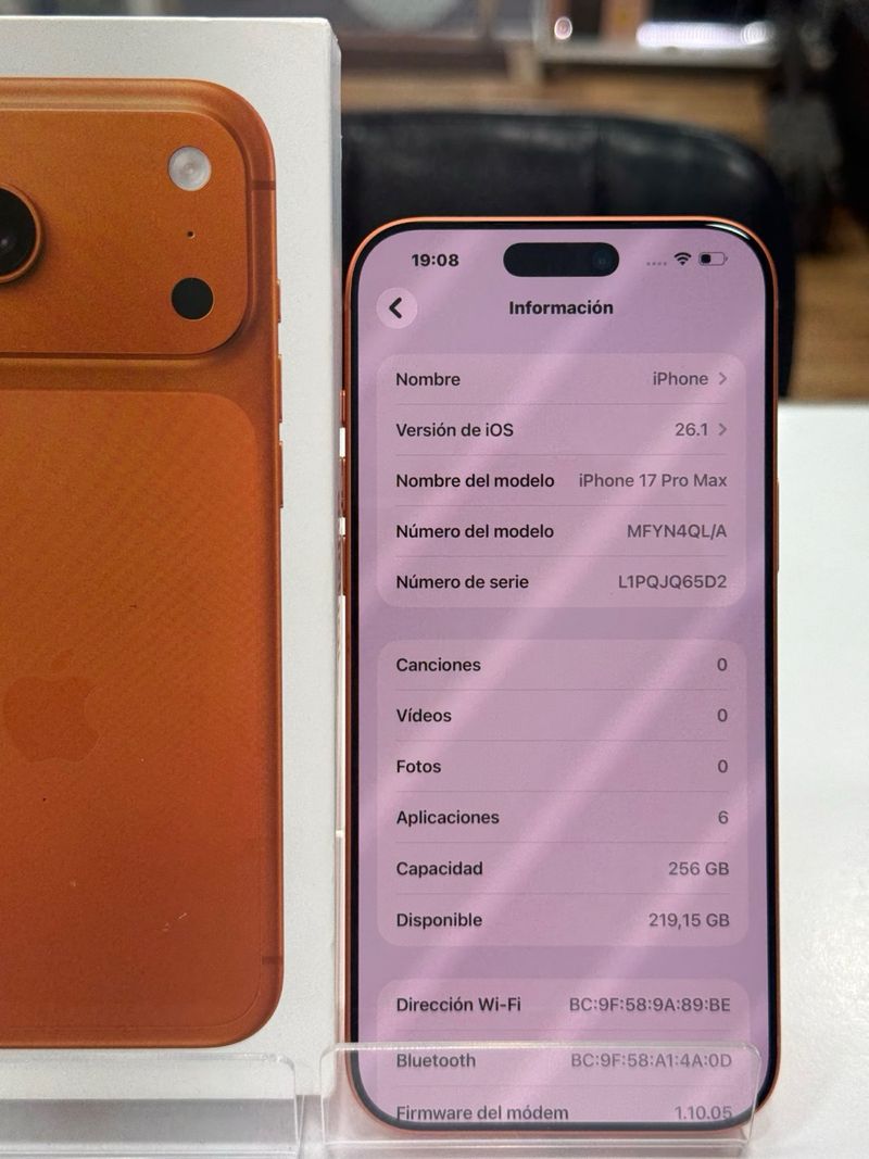 iPhone 17 Pro Max 256GB Naranja/seminuevo perfecto afbeelding 4