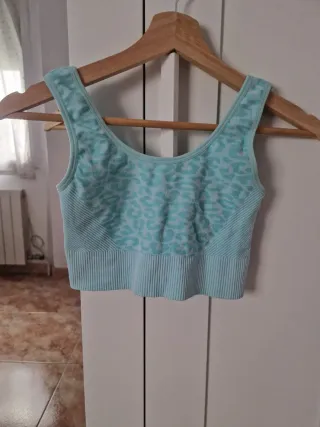 Top deportivo estampado leopardo Talla s