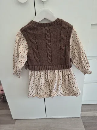 Vestido niña Zara marrón floral