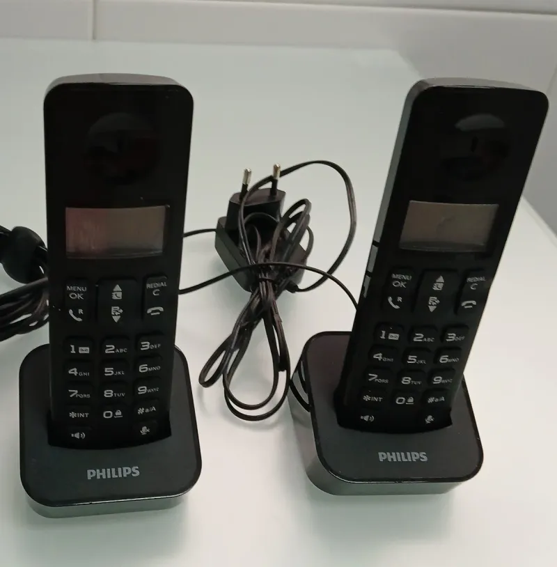 Teléfono Inalámbrico duo Philips Negro