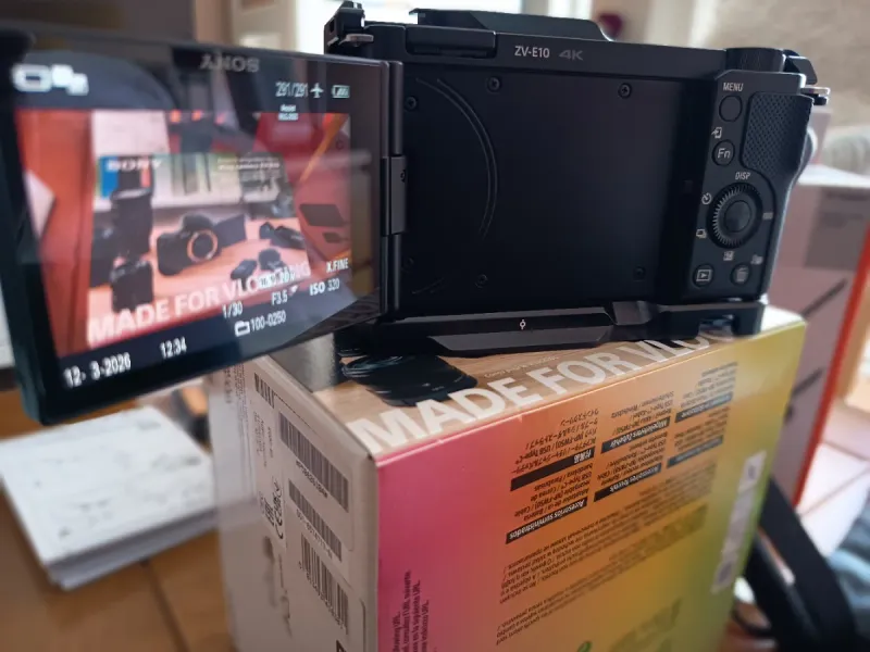 Cámara Sony ZV-E10 + 3 Lentes. afbeelding 4