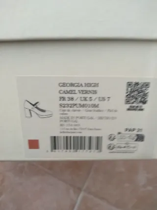 Zapatos Sezane Marrones Charol Tira Tobillo