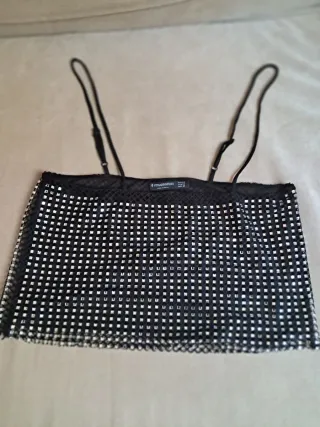 Camiseta tirantes top brillantes Xs S