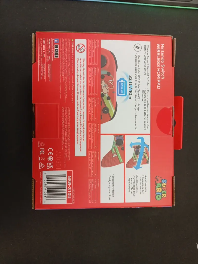 Mando Inalámbrico HORI Super Mario Switch 10286 afbeelding 2