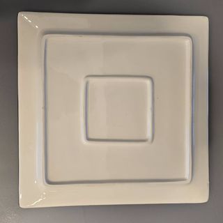 3 Platos Cuadrados Cerámica Diseño