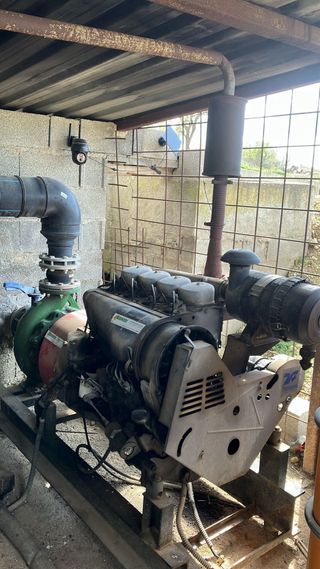 Motor Diésel con Motobomba para Riego