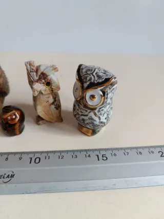 4 Búhos Decorativos Cerámica