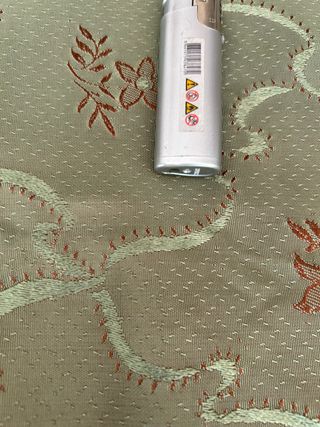 Tela brocado reversible verde musgo tornasolado