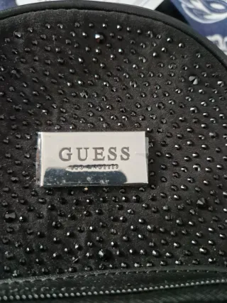 Mochila Guess Negra con Brillantes