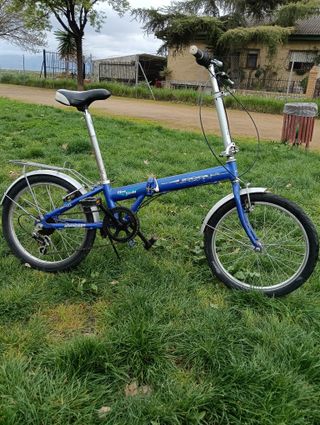 Bicicleta Plegable Azul