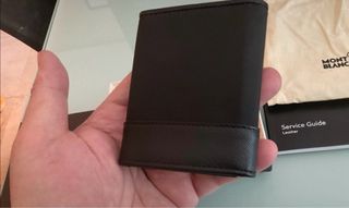 Cartera Tarjetero Montblanc Negra