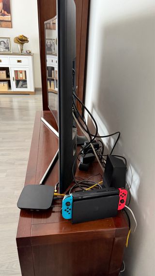 Mesa TV Madera y Cristal