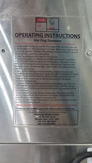 Máquina Hot Dogs The Dog Hut Made in USA