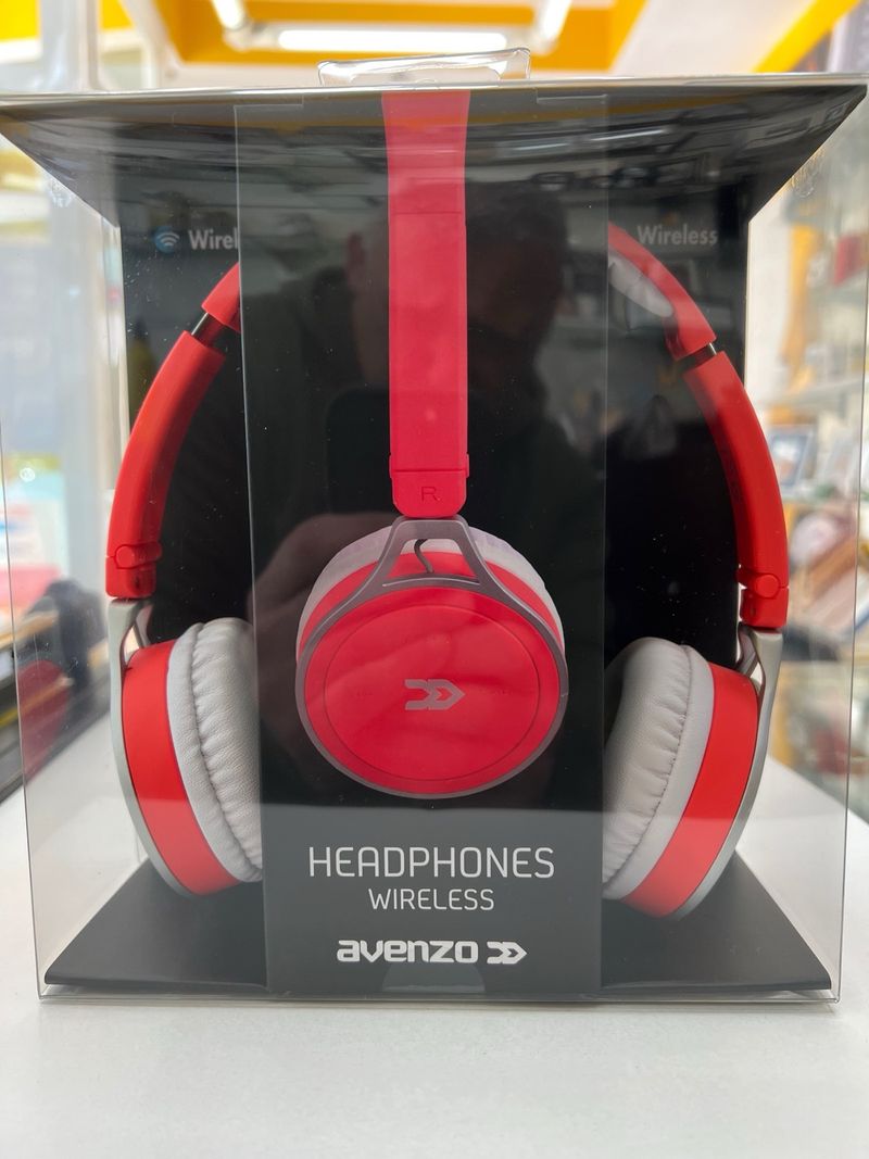 Auriculares Bluetooth Avenzo Rojos y Blancos